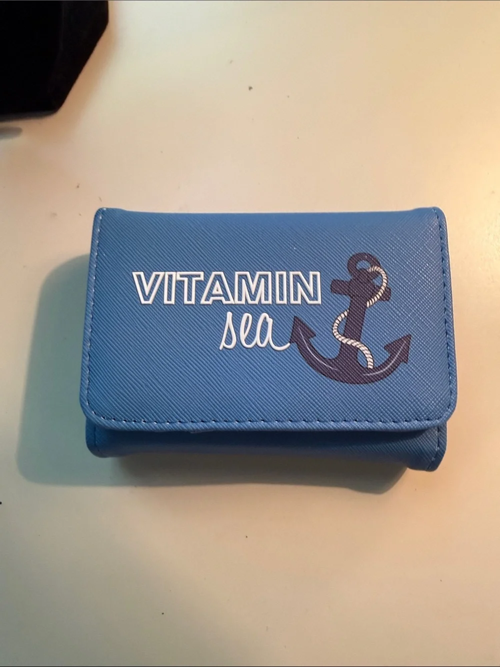 Vitamin A Blue Anchor Travel Toiletry Organizer